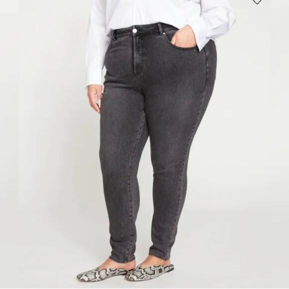 Universal Standard Joni High Rise Curve Slim Leg Jeans Soft Black Size 6 - Picture 1 of 6